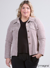 Jaquard Button Jacket (K-2402-JQP-MB) 014-Sand