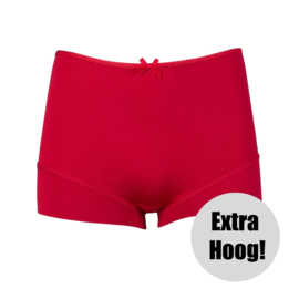 RJ PURE COLOR DAMES SHORT EXTRA HOOG  -  Donker Rood-229