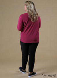 Lace Detailed Slowy Top (B-2319) 056-Dr.Fuchsia