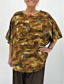 Shirt "JOYCE" (04-4384) brownprint