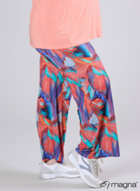Broek Basic (D-03-PRINT) T42068-Elegant Whirl Coral-Mint