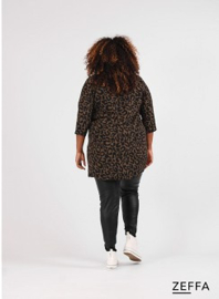 Simple Tunic  (ZF-TU-1005-BCHP) 002831-Big Leopard Khaki