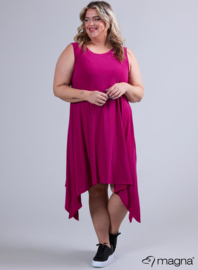 A-Shaped Sleeveless Split Dress (C-2323) 056-Dr.Fuchsia