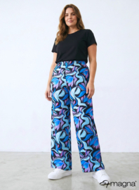 Broek Basic (D-03-PRINT) T23011-Flowing Aqua