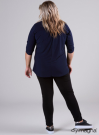 Roll Sleeve Top (B-9001) 017-Marine