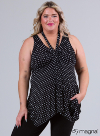 Top met lus (A-37-PR) 001001-Polka Dot BW