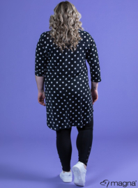 A-Line Long Pocket Tunic (C-2217-PR) 411001-Medium Polka Dot