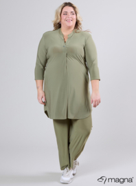 A-Line Long Pocket Tunic (C-2217) 080-Sage Green