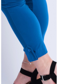 Legging met omslag en knoop (F-03) 016-Cobalt Blauw