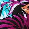 A-Lijn Tuniek met ruches en Plooien ((C-2214-PR) X24006-Tropical Palm Pink