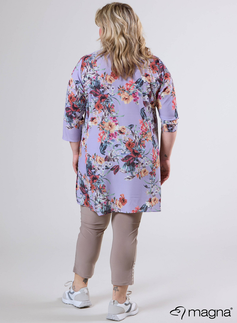 Tuniek met zakken (C-9003-BCHP) 806021-Floral Purple