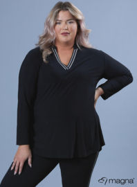 Shirt V-Tape Lange Mouw (B-2315) 001-Zwart