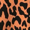 V-nek tuniek met print afwerking langs hals en mouwen (C-2220) X42019-Leopard Orange - 001-zwart