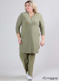 A-Line Long Pocket Tunic (C-2217) 080-Sage Green