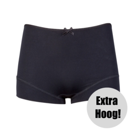 RJ PURE COLOR DAMES SHORT EXTRA HOOG  -  Zwart-007