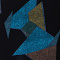 Tuniek met zakken (C-9003-LVIS-print) W33048-Triangle Rocks Petrol