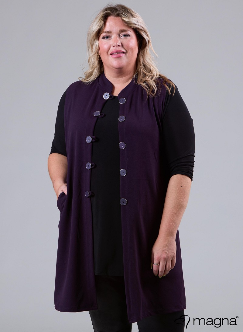 Button Gillet (N-2308) 059-Dr.Purple