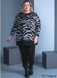 Easy Wear Tunic (C2221-HVP) X-85001-Big Zebra Grey