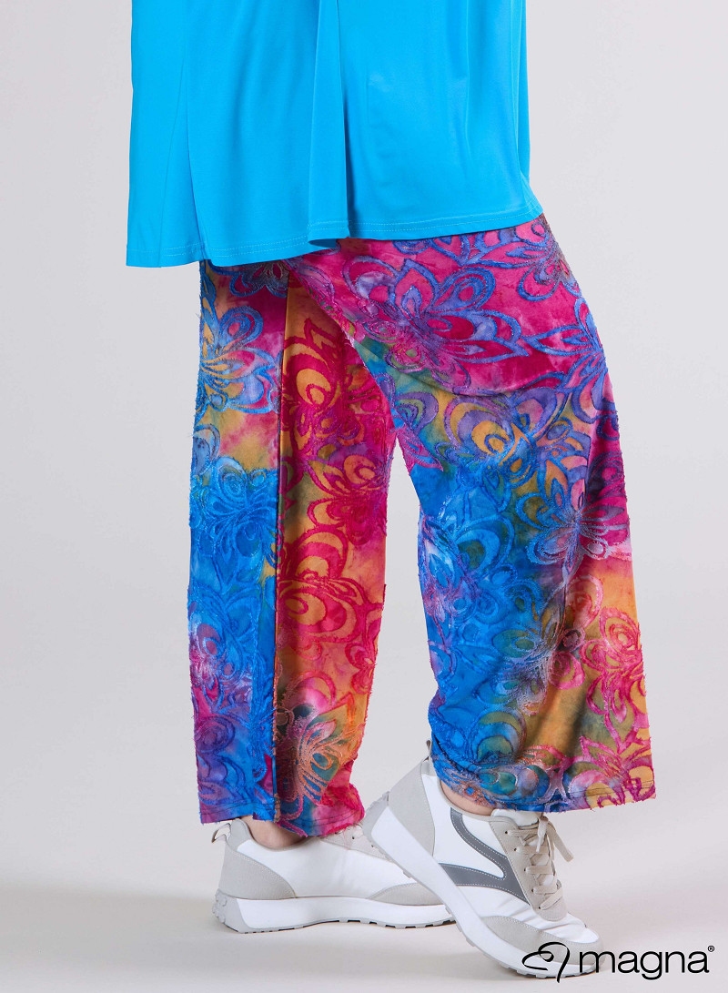 Broek Basic (D-03-MSH) T99006-Flower Pink-Blue