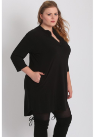 Tuniek 3/4 Mouw (C-8011) 001-Zwart