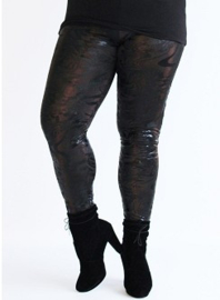 Legging Leather Look (F-23-LL-PR) 514064-Waves Brown