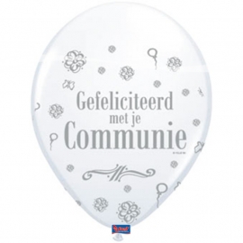 Ballonnen "Gefeliciteerd met je communie"