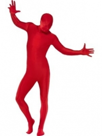 Second skin kostuum Rood
