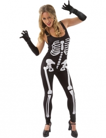 Zwarte Skeleton jumpsuit