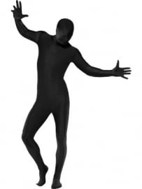 Second skin kostuum zwart