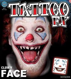 Face Tattoo clown