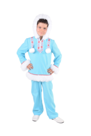 Eskimo kostuum jongen ice blue