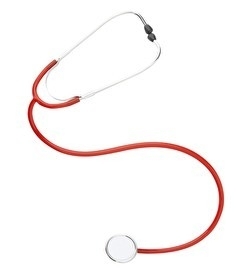Rode dokter stethoscoop