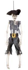 Skeleton pirate hangdeco 41 cm