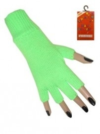 Vingerloze handschoenen Fluor Groen