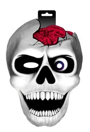 Skull with brains masker