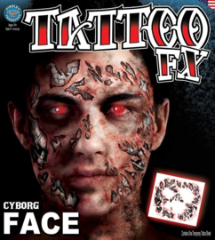 Face Tattoo cyborg
