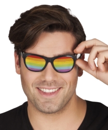 Regenboog partybril
