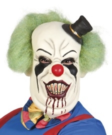 Creepy clown masker latex