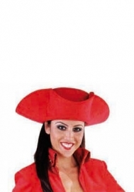 Dansmarieke hoed rood