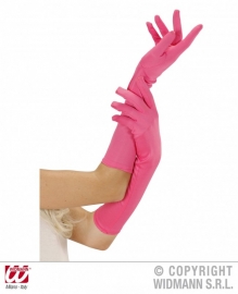 Handschoenen lang Neon Pink