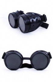 Steampunk bril zwart
