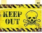 Decoratie deurbord Keep Out Decoratie deurbord Keep Out