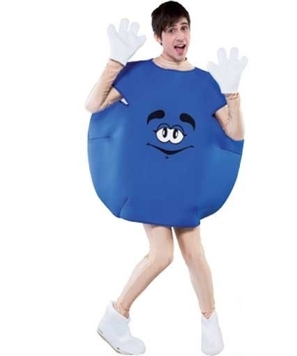 M en M feestkostuum blue adult M en M feestkostuum blue adult