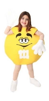 M en M feestkleding geel kids M en M feestkleding geel kids