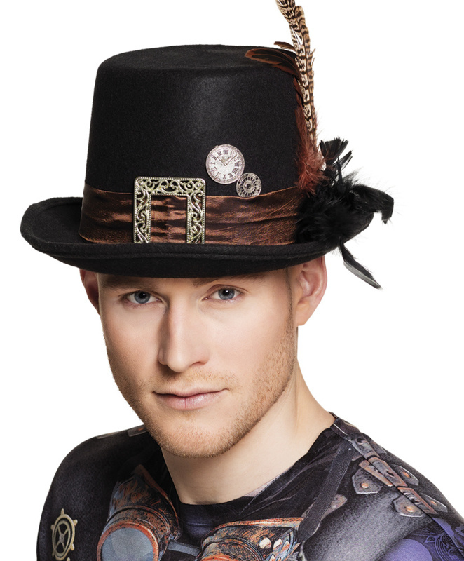 Steampunk hoed heer clock Steampunk hoed heer clock