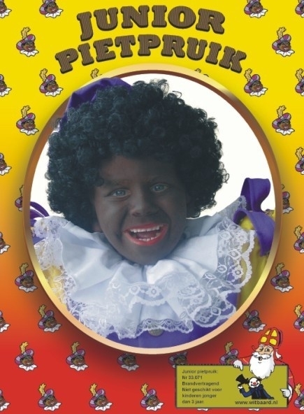 Kinderpruik zwarte piet Kinderpruik zwarte piet