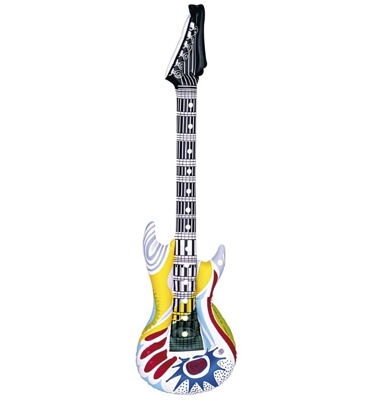Opblaas rock gitaar funky Opblaas rock gitaar funky