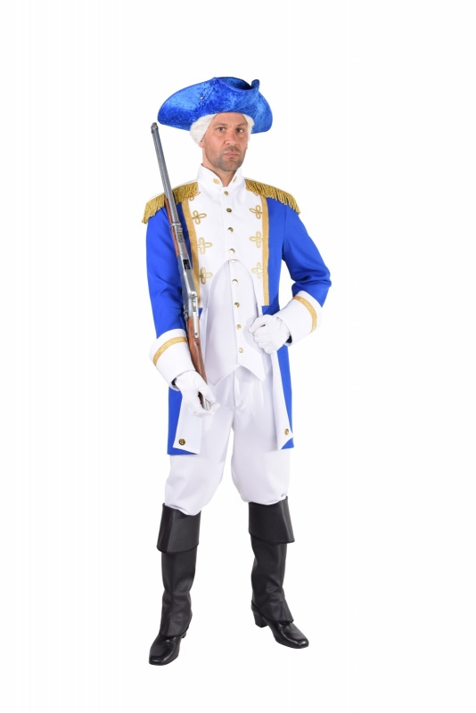 Garde officiers kostuum blauw Garde officiers kostuum blauw