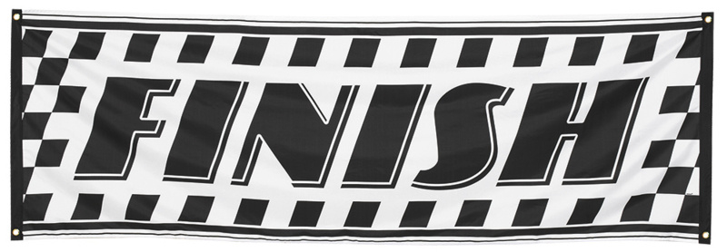 Finish banner Finish banner