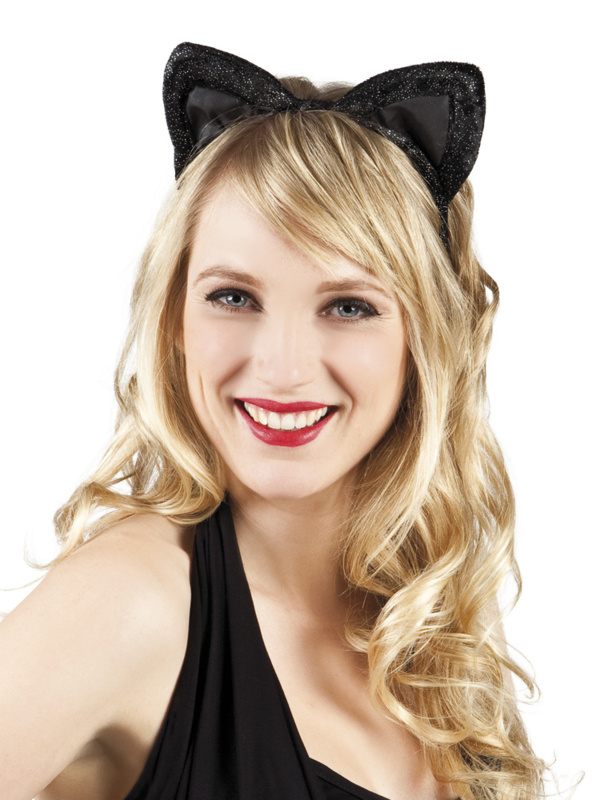Kattenoren velvet zwart Kattenoren velvet zwart